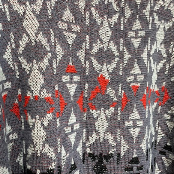 Slalom Wool Printed Long Sleeve Knit Sweater - Picture 6 of 7